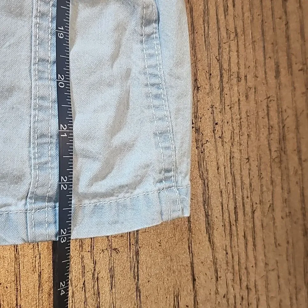 Stylish Denim Kids Dress Size 6 with Pink Accents